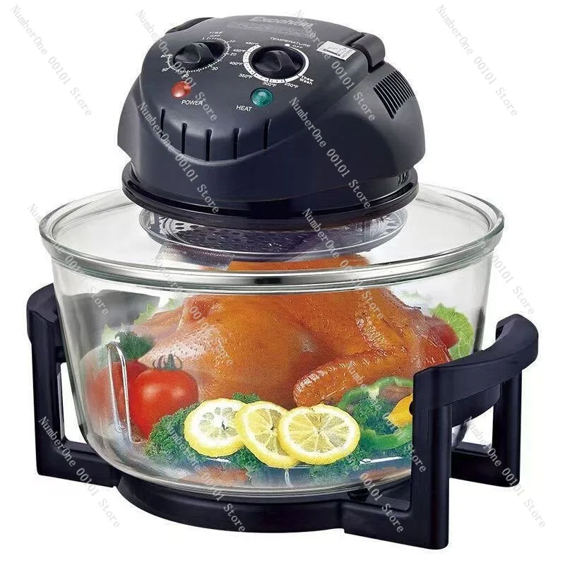20L Air Fryer Oven Combo Large Capacity Convection Oven High Power Multifunction Visible Window Electric Air Fryer for Healthy