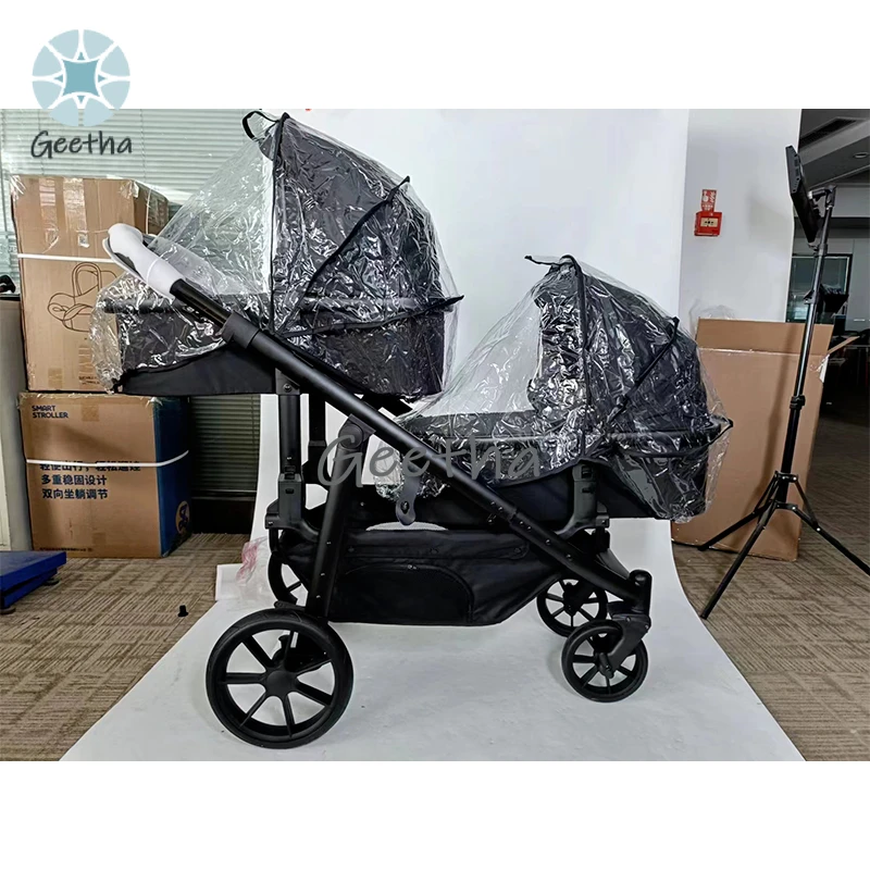 

Baby Car Seat Stroller 2 Seats Stroller Wagon Kids Baby Travel Camping Folding Twins Stroller for Outdoor