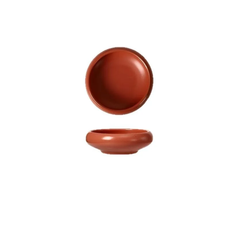 

Coarse pottery sauce plate Household sauce plate Restaurant small dish Japanese ceramic plate High value soy sauce vinegar