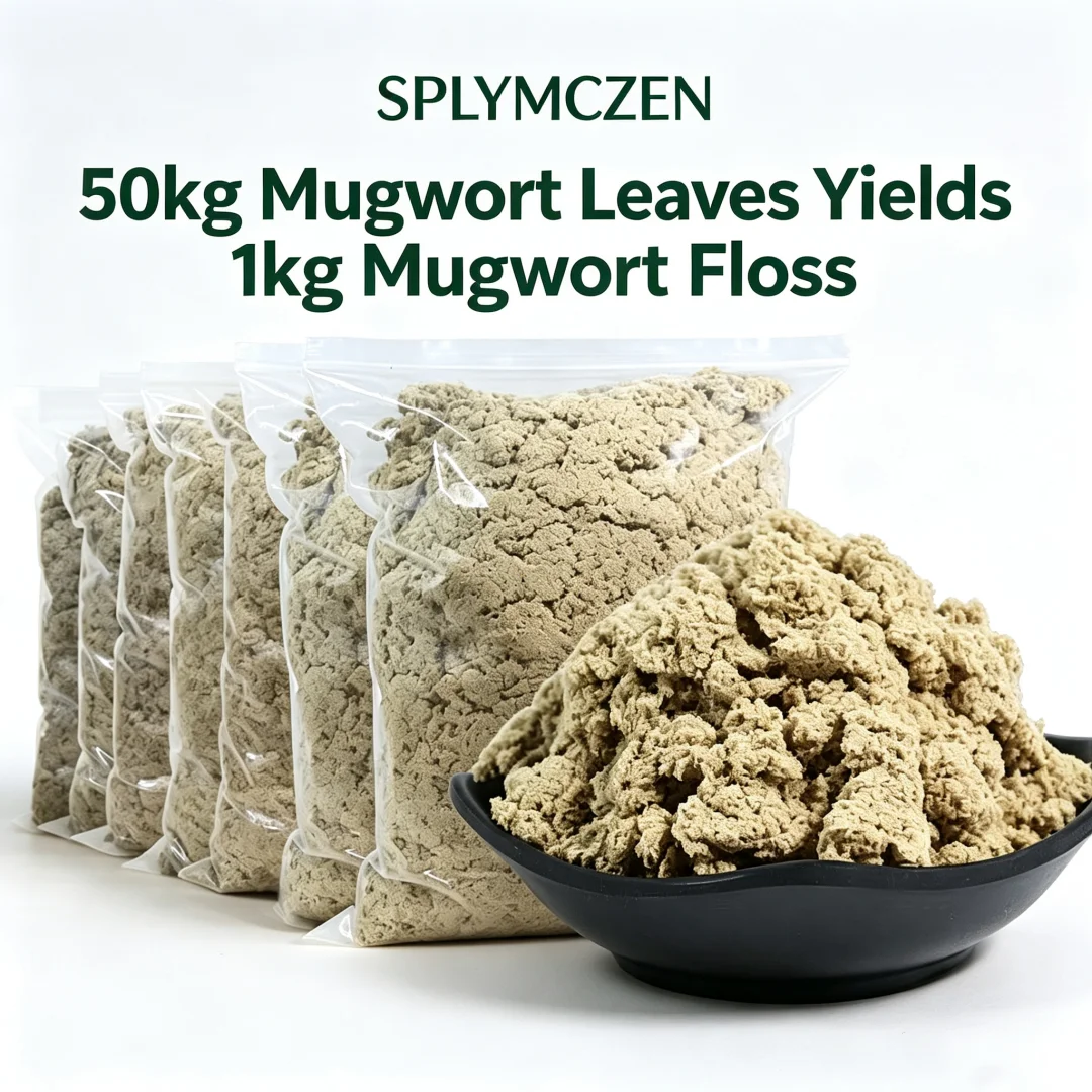 Top Natural Mugwort Velvet Moxa Gold Herb Incense High Quality Powdered Aromatics For Moxibustion Exorcism Antiseptic Home Use