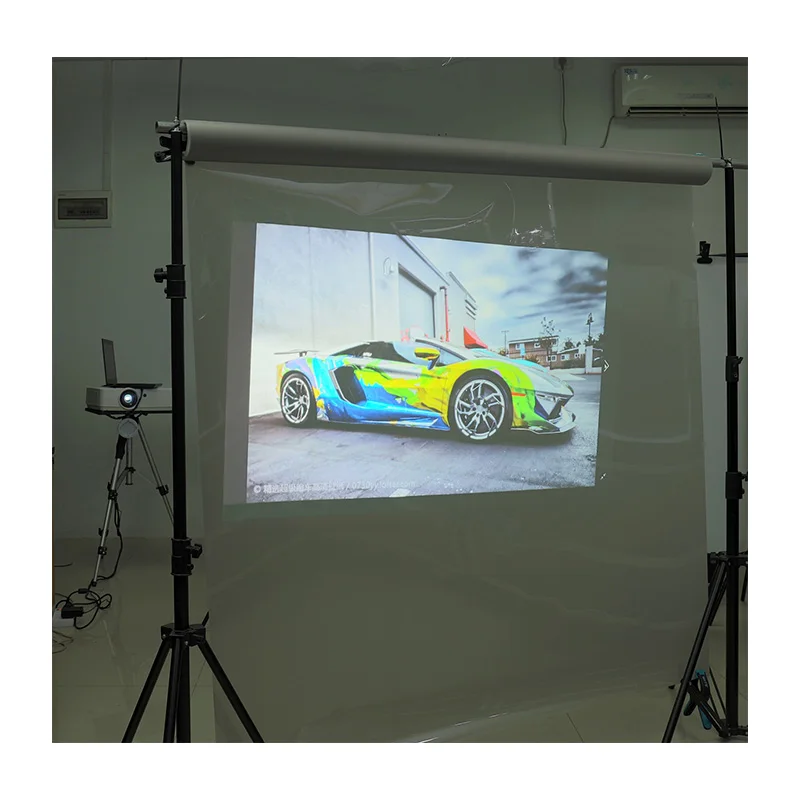 Clear/Gray/Black 3D Hologram Film Advertising Projection Screen Black Projections Screen Outdoor Rear Projection Screens