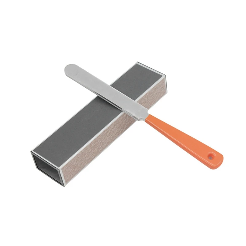 

AA79 New IRIN 18.5Cm Stainless Steel Narrow Double-Sided Cutting Tool With Sharpening Stone For Guitar Fret Crowning Luthier Fil