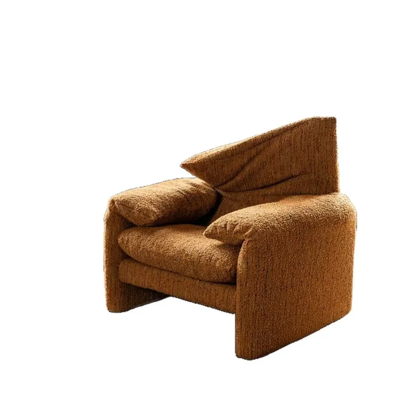

Retro corduroy folding ear high backrest adjustable straight row fully removable and washable linen fabric sofa