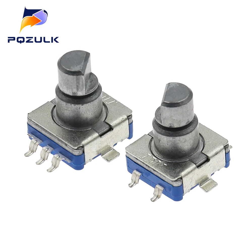 rotary encoder codigo interruptor com botao 360 graus de rotacao infinita smd 5pin plum shaft 30 posicao 100 pcs ec11 01