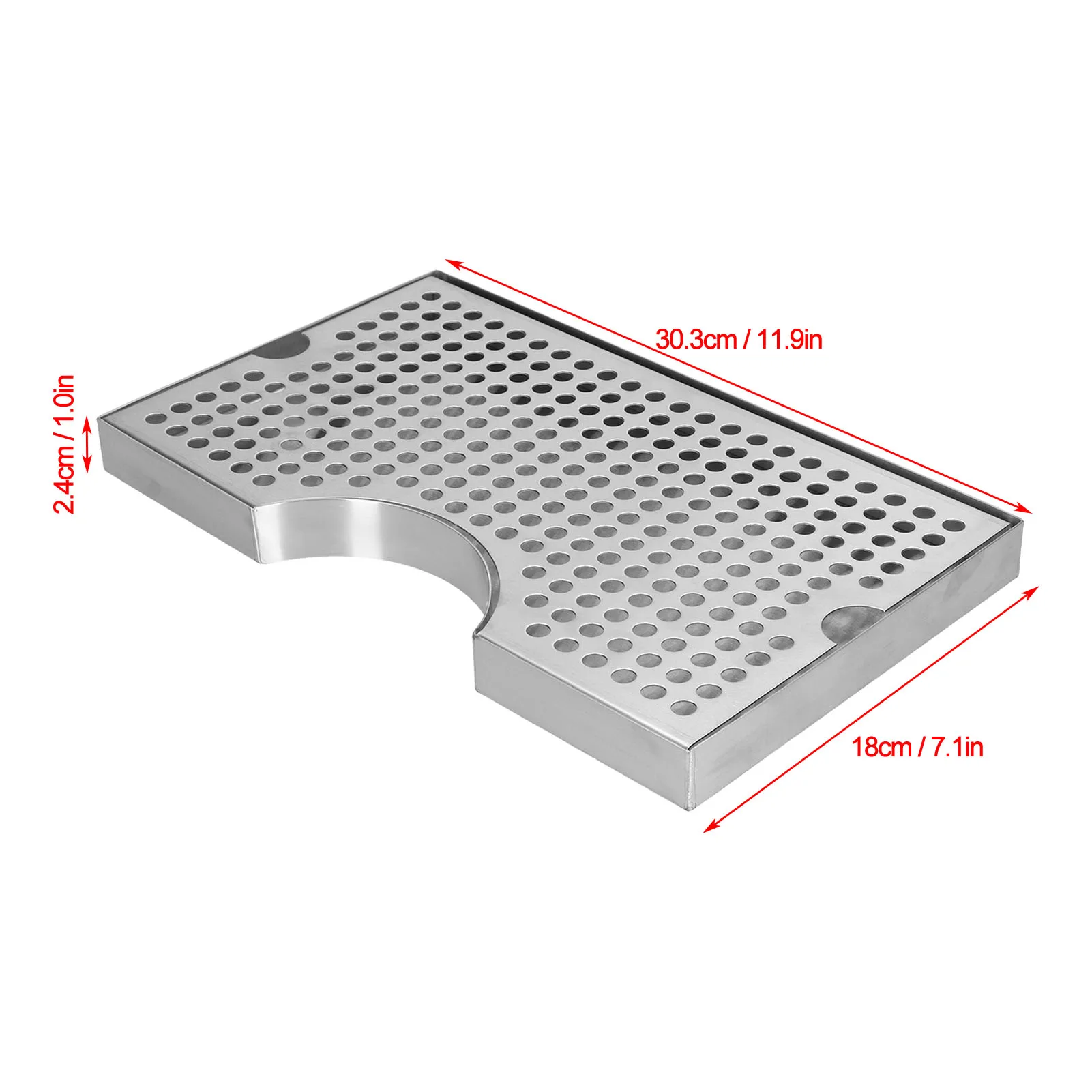 Stainless Steel Drip Tray Metal Beer Tower Drip Tray Easily Clean Sturdy  Non Rusting for Hotel for Bar for Restaurant