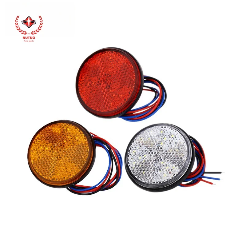 

24LED cargo truck trailer circular brake warning turn signal edge light electric scooter brake light for truck maintenance