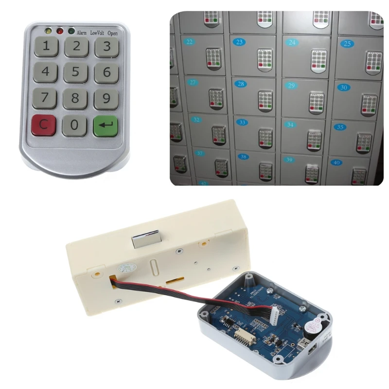 

Electronic Digital Keypad Supermarket Cabinets Door Code Number Password Lock Dropship