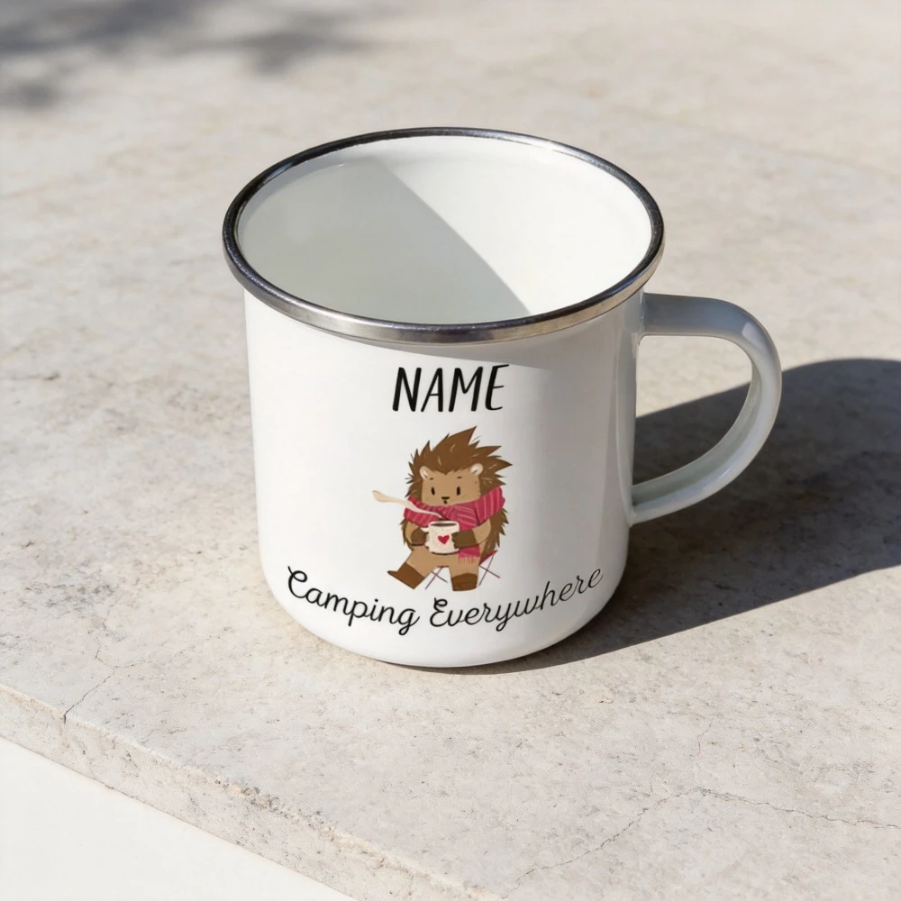 

Funny Animal Print Cup Custom Name Enamel Mug Cute Mugs Coffee Cups Mug for Tea Drinkware Rare Personalized Beer Travel Original