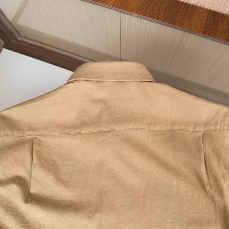 เสื้อเชิ้ตผู้ชายลำลองผ้าฟลานเนลสไตล์อิตาลี