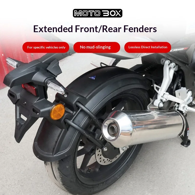 【Premium】For Honda CB500SF Super Four – as an accessory for installing a longer rear fender, front wheel fender, and water shiel