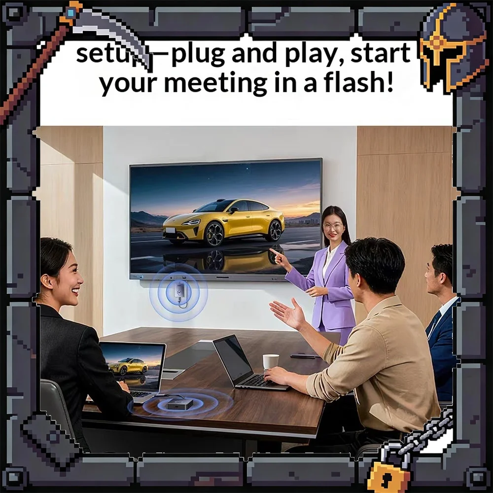UGREEN S303 Wireless Presentation System 50m HDMI Transmitter 1080P 5.8G for Phone Tablet Laptop