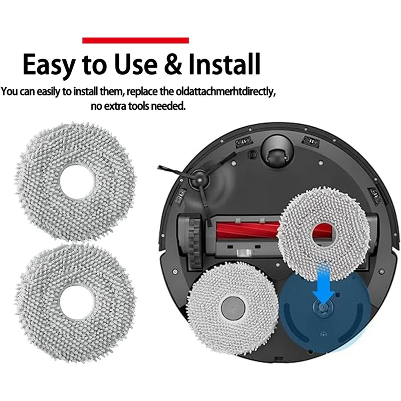 A98G-For Roborock Qrevo Curve/P20 Pro Robot Vacuum Cleaner Main Side Brush Hepa Filter Mop Cloth Dust Bags Replacement Parts