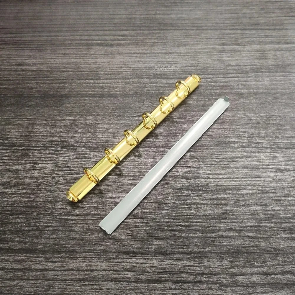 A6 A7 A8 A9 Unikalny Design Luźne Pierścienie do Segregatora Wysokiej Jakości Złote Srebrne Metalowe 6 Pierścieni Średnica 11mm Do Książek — zdjęcie produktu 6