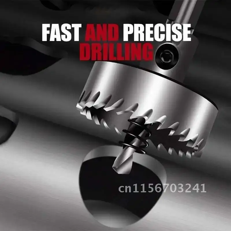 Steel Professional Hole Punch Stainless High Speed Steel Opener HSS Saw Drill Bit Carbide Drilling Tip Reaming Bit Punch