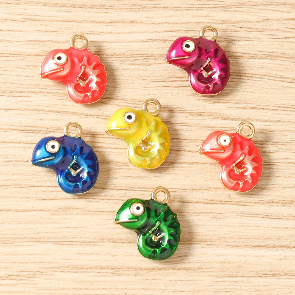 5 Stück 14x15mm Cartoon 3D Emaille Meereslebewesen Hummer Anhänger für Schmuckherstellung Ohrringe Halsketten DIY Bastelzubehör – Detail 4