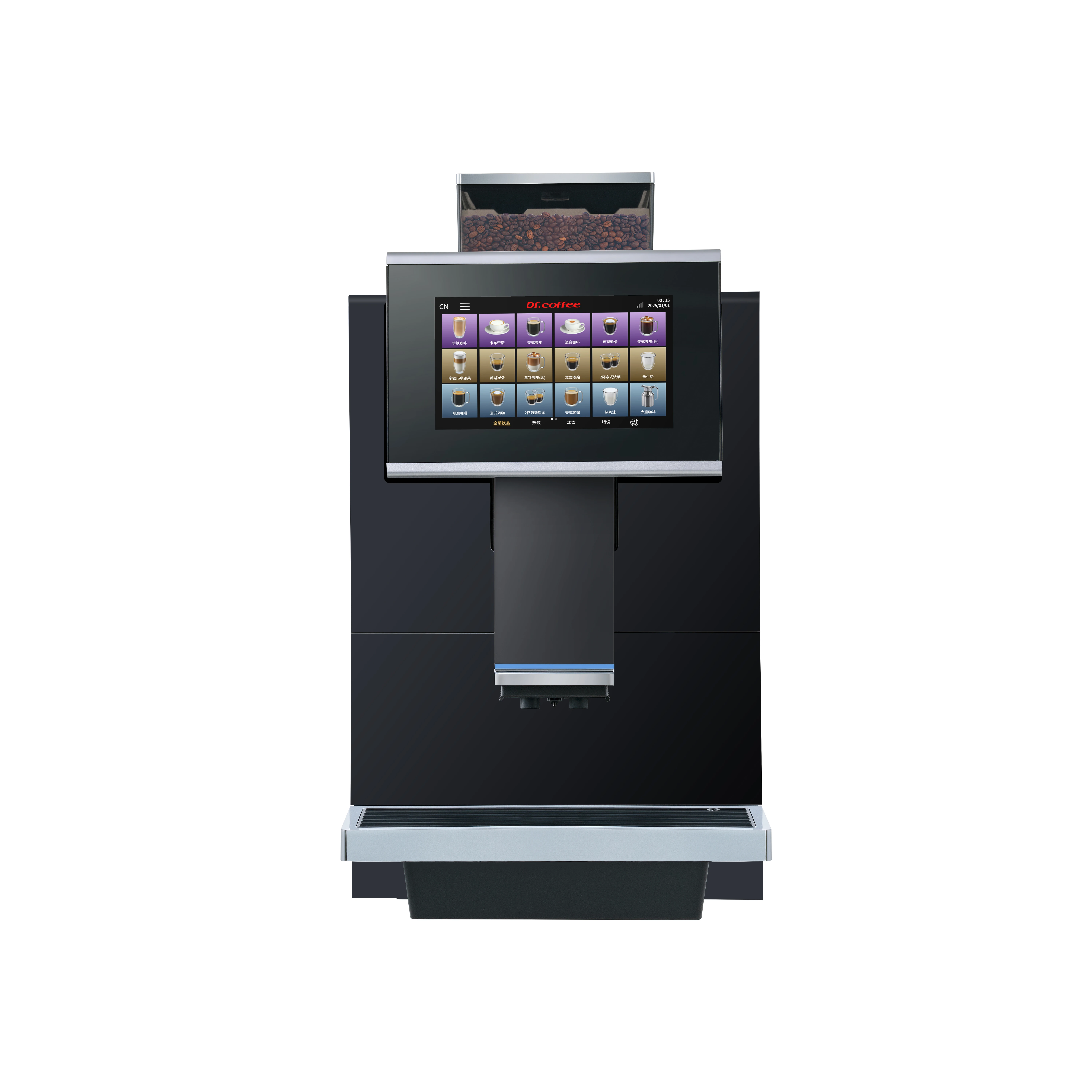 

Кофемашина Dr. Coffee F15 Shop: Автоматическая кофемашина для эспрессо с капучинатором и сенсорным экраном