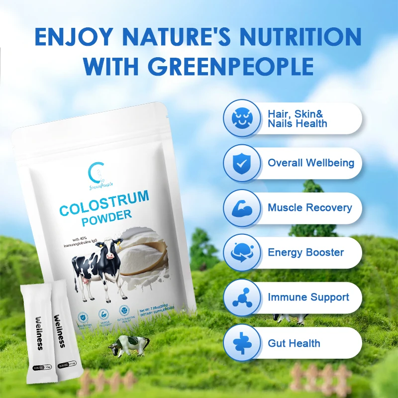 Colostrum Supplement 120 Capsules, Bovine Colostrum Powder. Contains 40% Igc Immunoglobulins