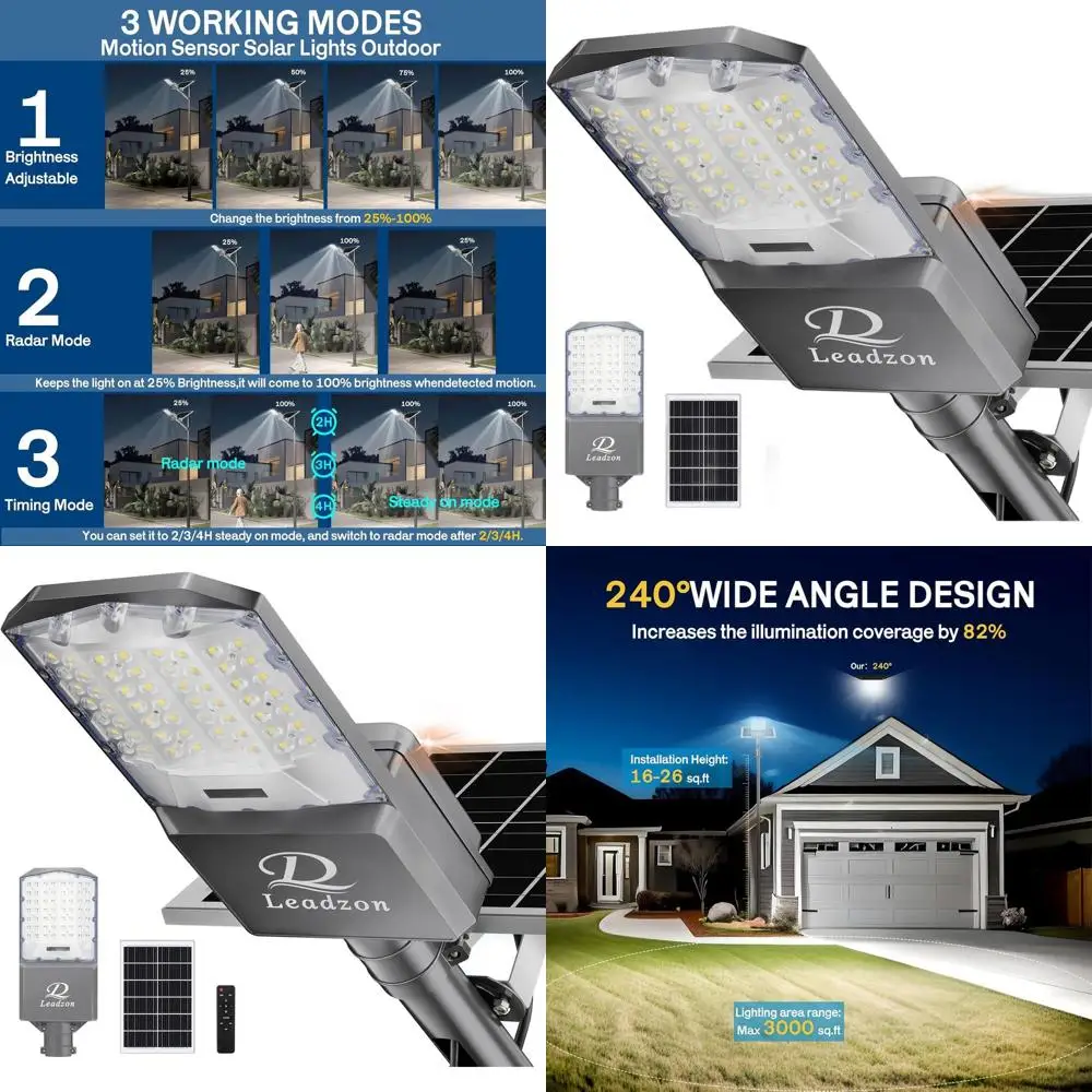 

Outdoor Waterproof 9500W LED Street Lights, 450,000LM High Brightness for Commercial, Patio, Street, Courtyard, and Parking Lot