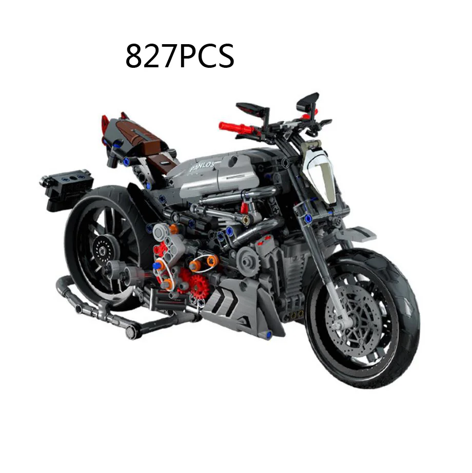 Technical Italy Motorcycle Building Block DIAVEL 1260 Motor Vehicle Model Steam Motorbike Brick Toy Collection For Kids Gifts