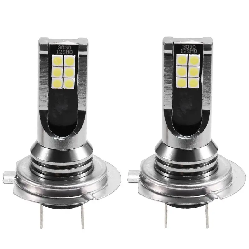 

AC54-2Pcs Mini LED Headlight Bulbs H7 High Performance Running Auto Fog Lamp For Motorcycles, Moto, Strucks, Atvs, Utvs