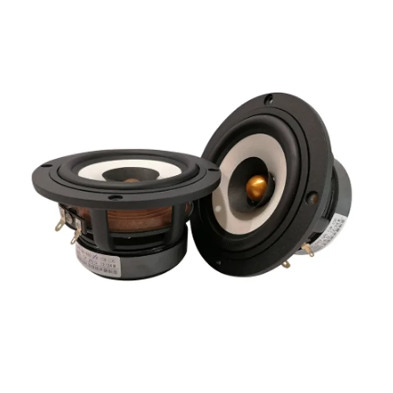 

New Auch-arm 4 Inch DG-403 Full Range Speaker Driver Casting Aluminum Frame IIR Surrouding Mixed Paper Cone 4/8ohm 25W （1 Pair）