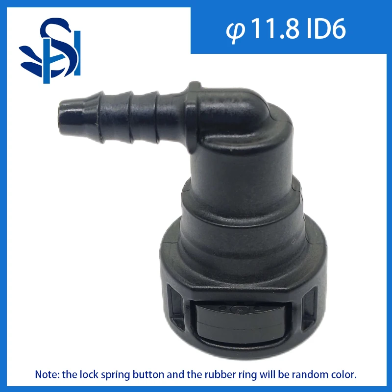 2pcs x 11.8 ID6 Single O-ring Gas & Water Auto Car Fuel Line Hose Coupler Quick Release Connector Carburetor Part