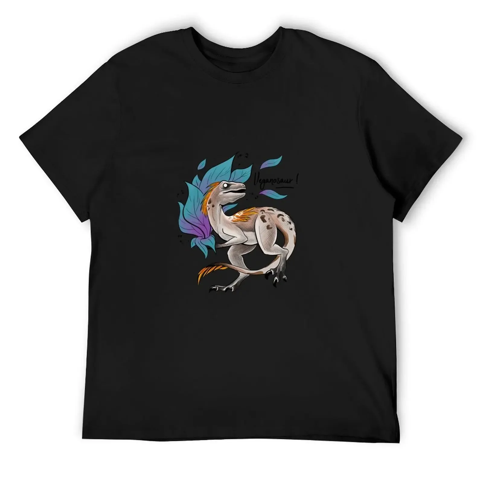 Veganosaur - Velociraptor T-Shirt blue archive graphic t shirts shirts graphic tee mens cotton t shirts