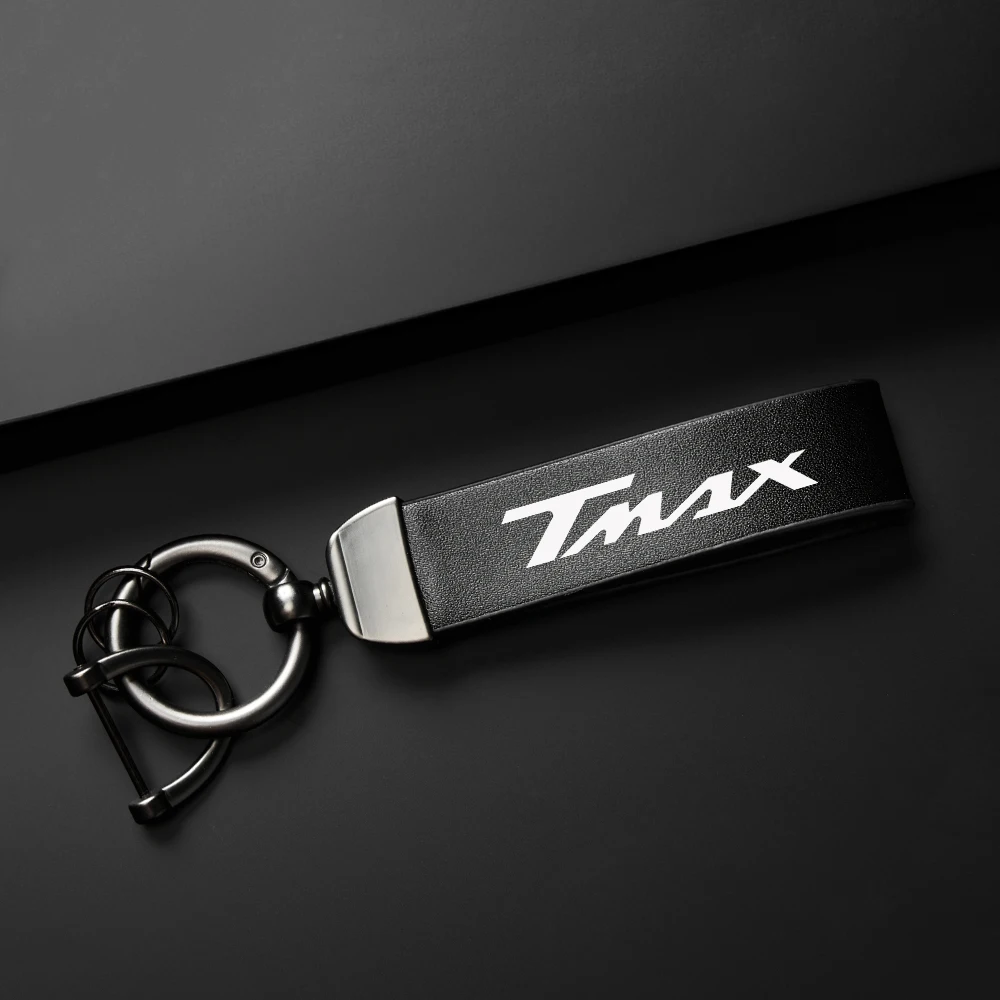 For Yamaha T MAX T-MAX TMAX560 TMAX 500 530 560 Holder Carbon Leather Keyring Motorcycle High-Grade leather Keychain Accessories