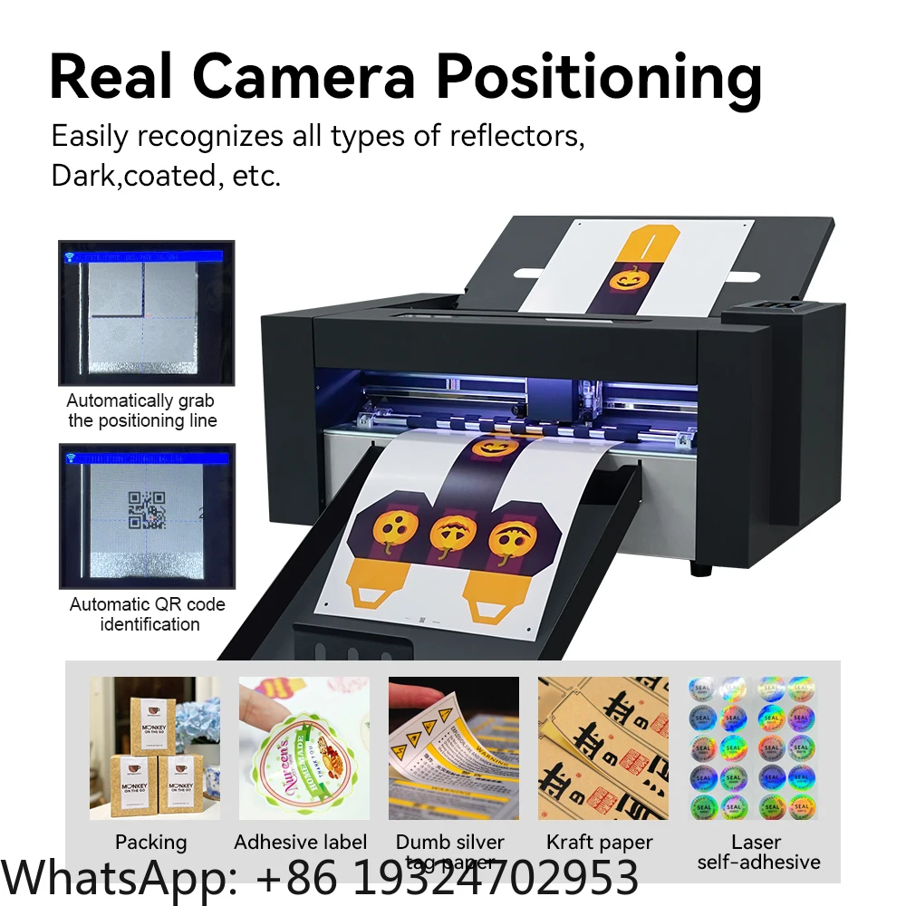 Purcell WiFi Smart Mini Auto Feed Die Cutting Machine Zd350 Ultra Double Head A3+ Cutting Creasing Label Sticker Cutter Plotter