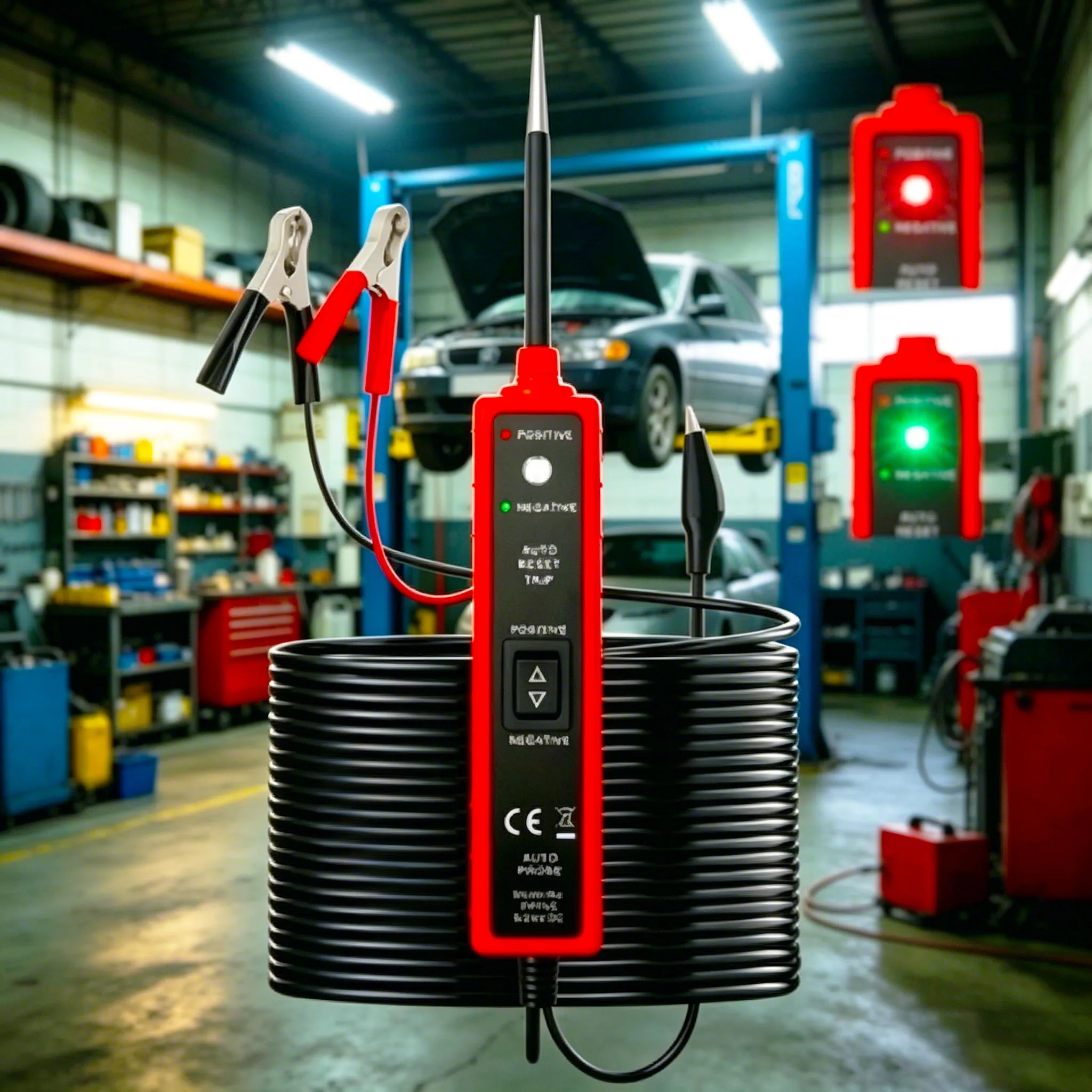 

6V-24V DC Multifunctional Auto Electrical Diagnostic Tester Polarity Circuit Continuity Component Test Safety Protection