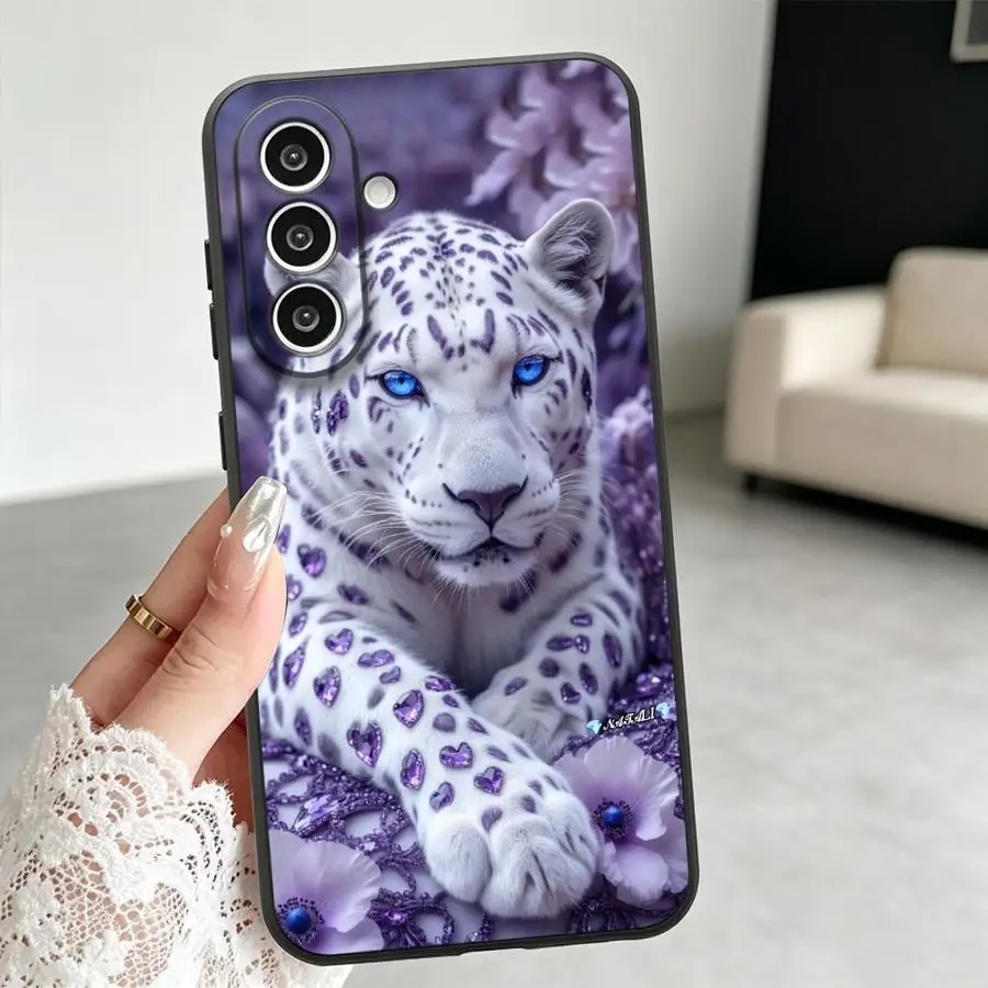Blue-eyed White Tiger Case for Samsung Galaxy A57 A56 A26 A55 A52 A533 A54 A37 A16 A35 A24 A36 A17 A34 A25 A27 Phone Cover A13
