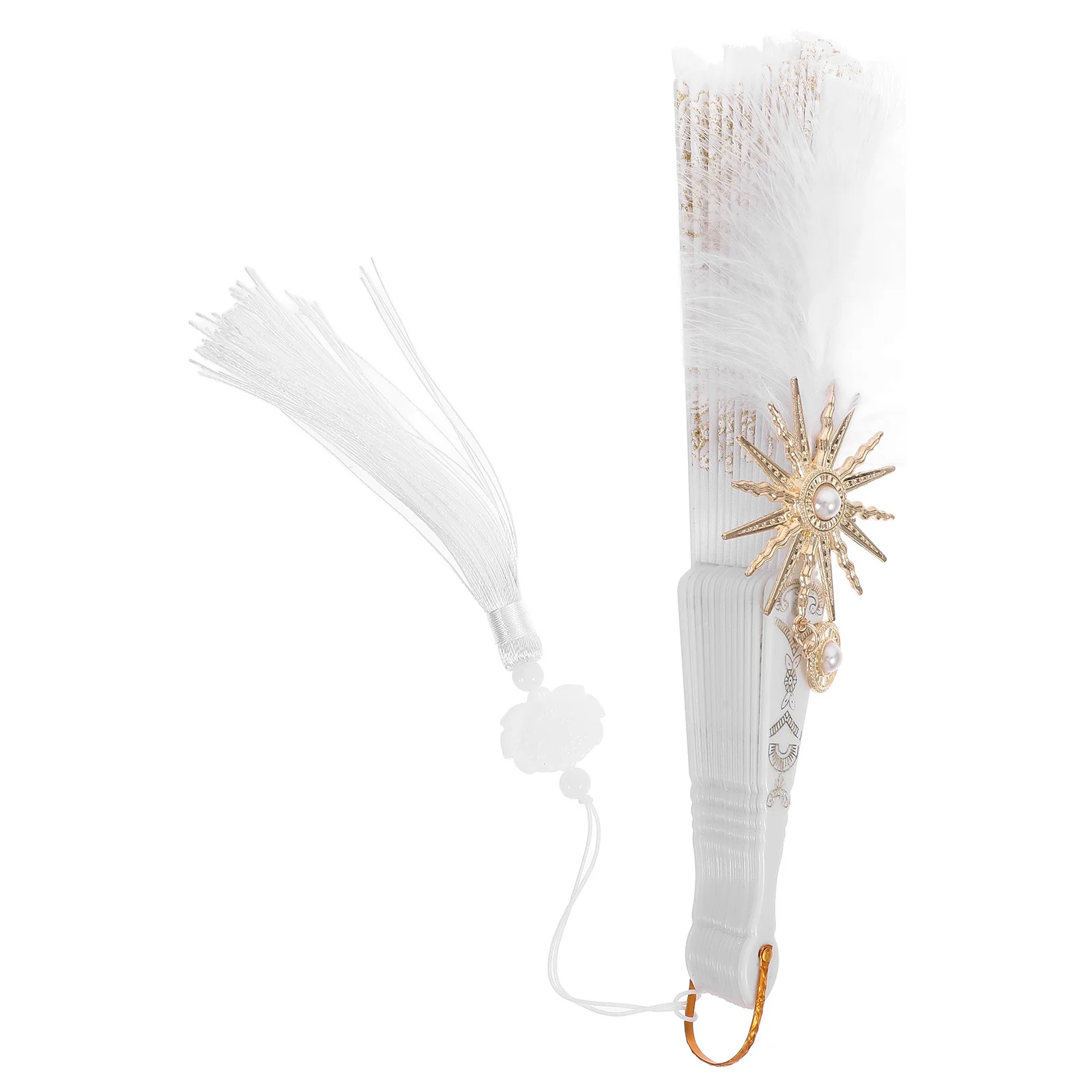 

Vintage Folding Fan European Style Elegant Decorative Accessory for Parties Summer Travel Dancing Performance Photography Prop