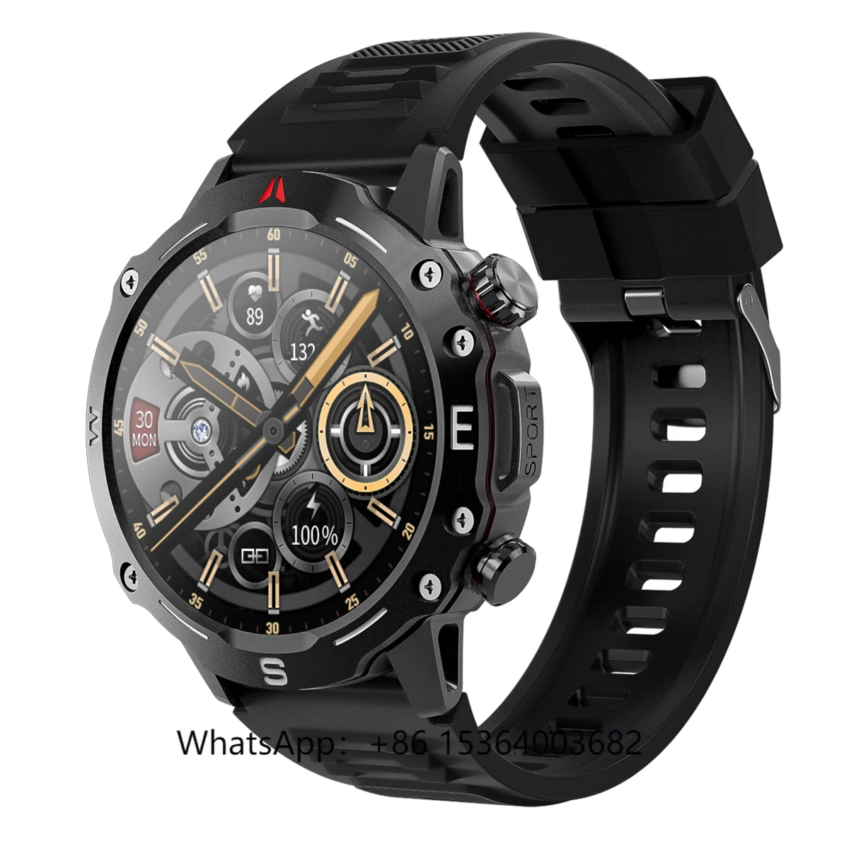 

TJXL-OD2 NFC Смарт-часы с пульсометром BT Вызов 1,5-дюймовый экран IP68 Водонепроницаемый компас Фитнес Спортивные умные часы для мужчин