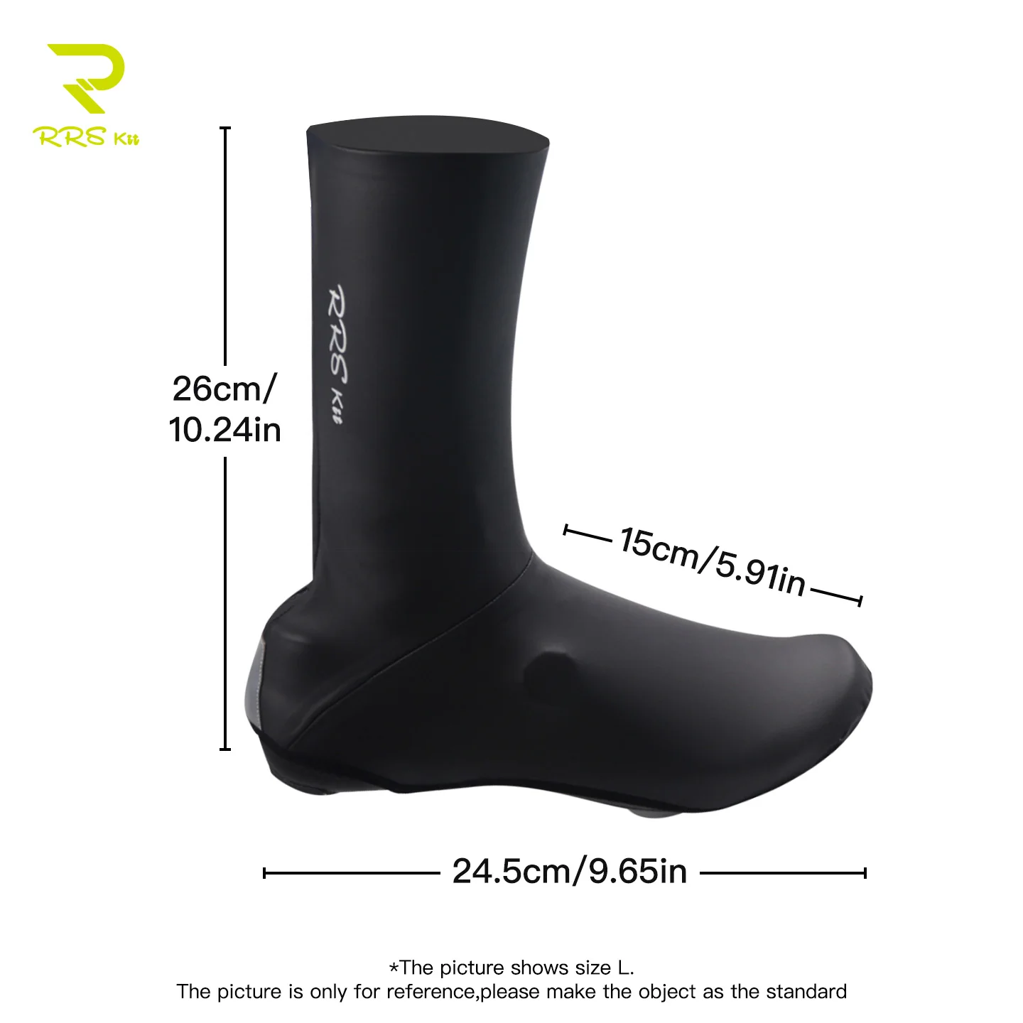 RRSKIT Cycling Lock Shoe Thin Fleece Shoe Cover Road Mountain Bike Lock Shoe Cover Waterproof Windproof Autumn Winter Shoe Cover - view 3
