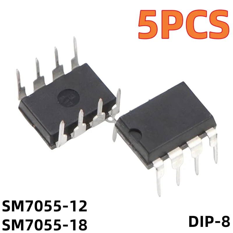 5PCS SM7055-18 SM7055-12 DIP8 direct insertion 8-pin induction cooker power management chip