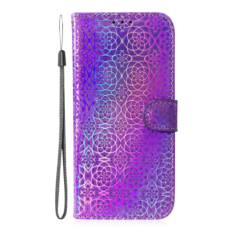 Custodia in pelle glitterata per Xiaomi Redmi Note 11 10 9 8 12 Pro Plus 5G 8T 7 12S 11S 10S 9S 9T 10T 9A 9C 10A 10C 12C Flip Case Cover