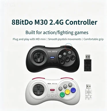 

Беспроводной игровой контроллер M30 2.4G Sega MDmini с шестью кнопками для файтингов и экшн-игр