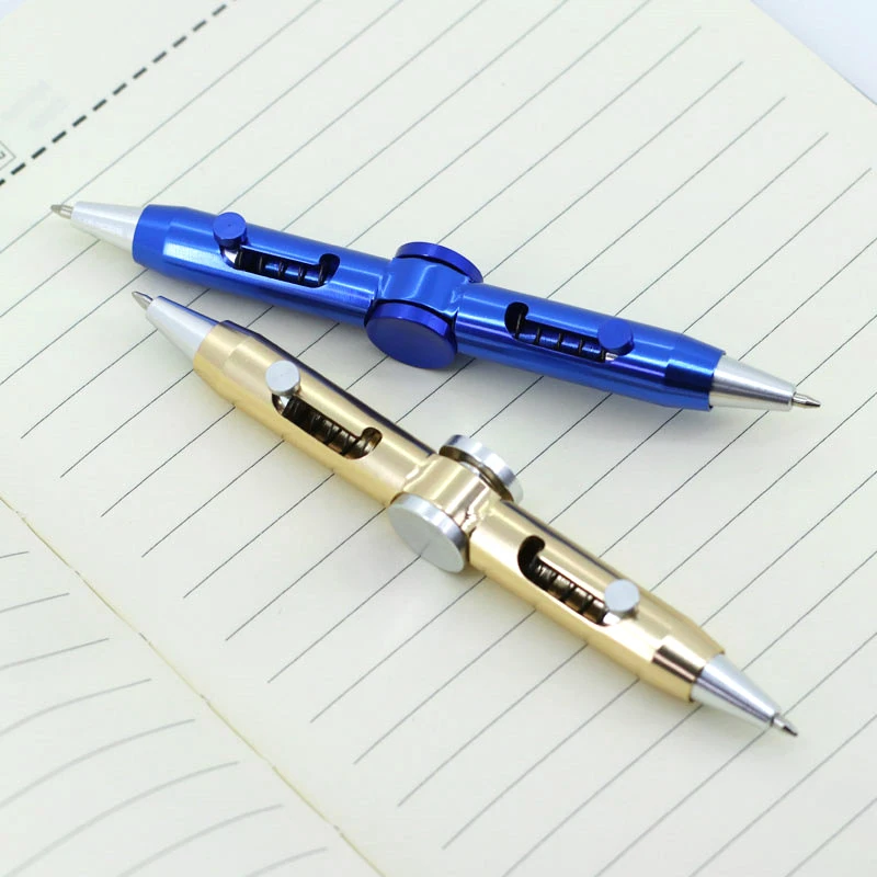 2018 New Creative Metal Ballpoint Pens Fingertip gyro Decompression tools gift box