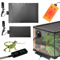 Digital Terrarium Heating Mat Pad Reptile Heat Mat with Thermostat Controller Under Tank Heater Thermal Blanket for Lizard Snake