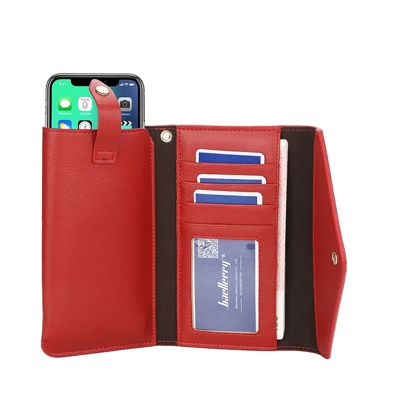 New Fashion Multi-slot Wallet for Women Zipper Hasp Phone Clutch Bag Korean Long Large Capacity Sling Purse Coin Wallet Cartera