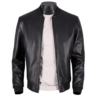 

Real Jacket Men Clothes 2023 Streetwear Fashion Mens Sheepskin Short Coat Slim Fit 5xl Genuine Leather Coats U352