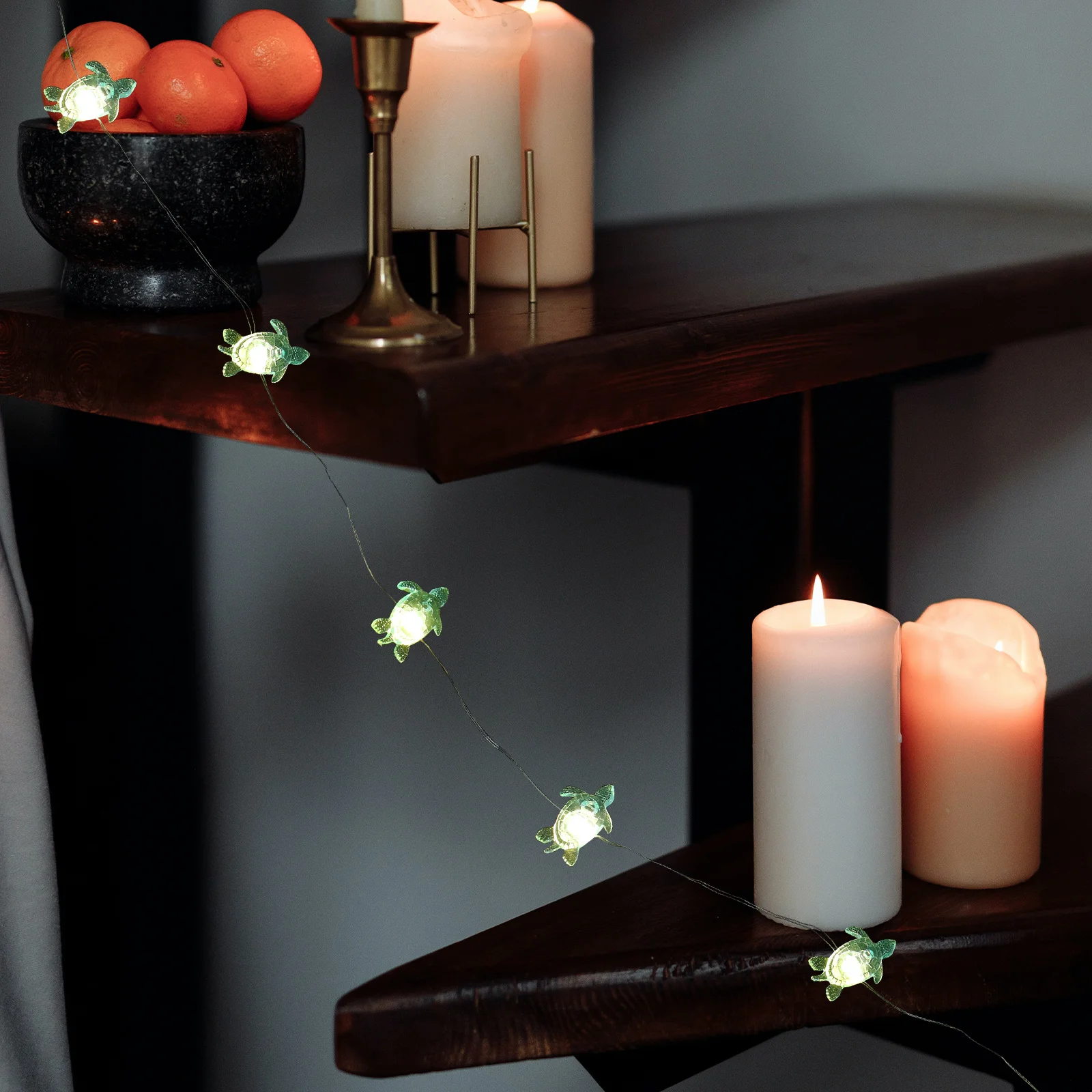 

Turtle Lights Ocean Theme Modeling Party Decorations Nautical Hanging Abs Indoor for