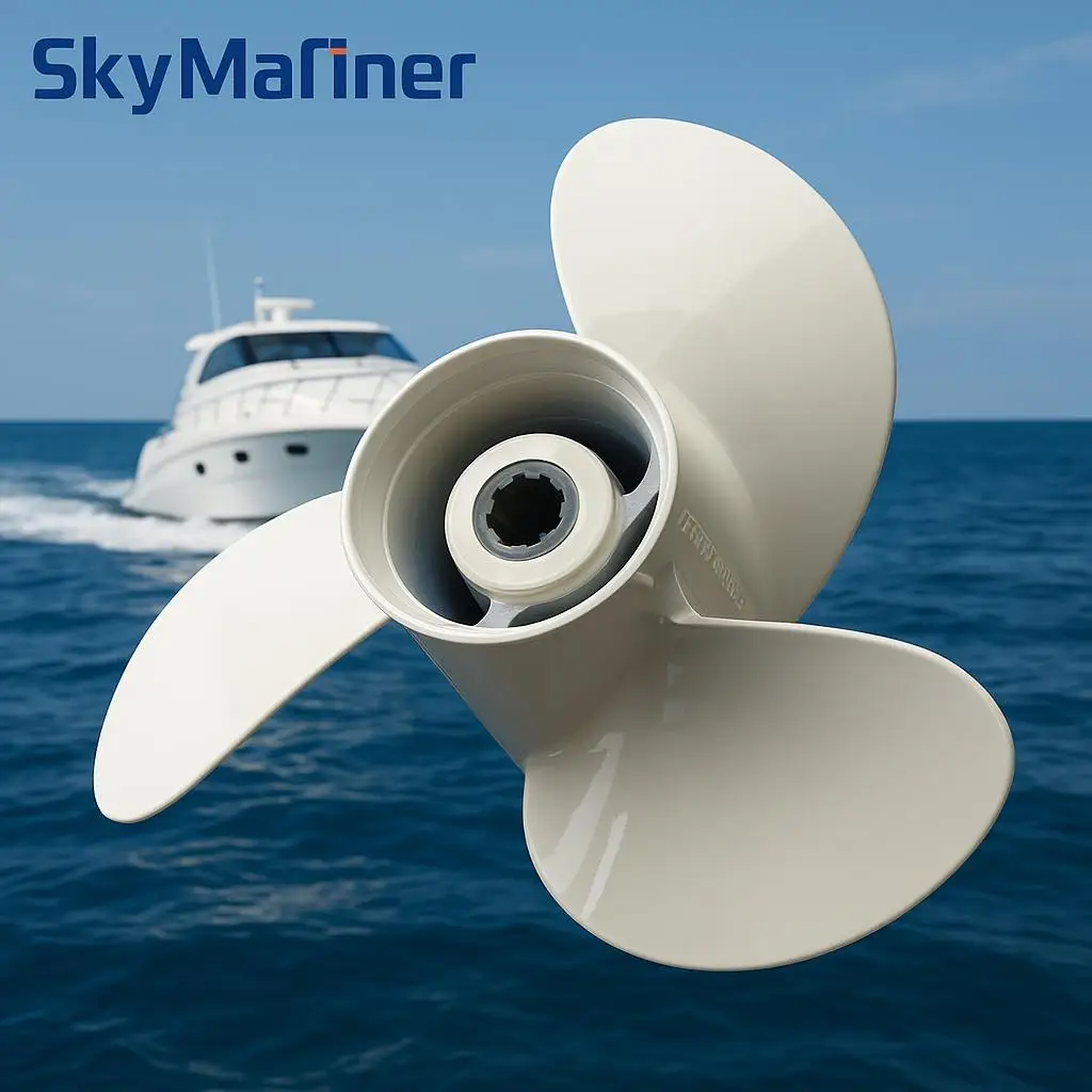 

Propeller 6G1-45943-00 8 1/2x7 1/2-N Fit Yamaha Outboard Engine 6HP 8HP F6 F8 F9.9 Aluminum 7 Tooth Spline RH 6G1-45943-00-EL