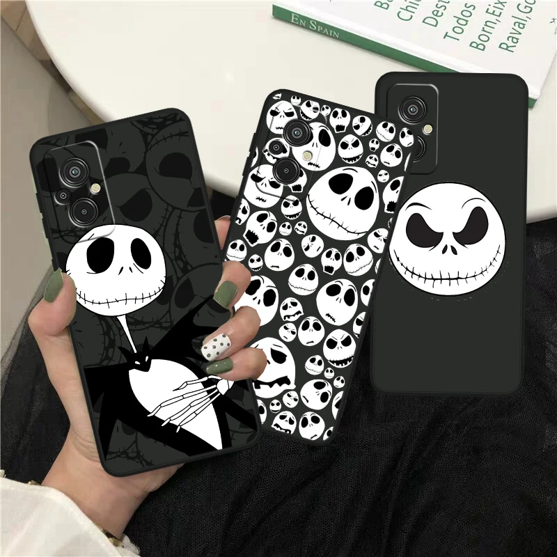 The Nightmare Before Christmas For Xiaomi Redmi K60 12C 12 11A A1 11 10C 10X 9T 9C 9AT 8A 8 7A Pro Silicone Black Phone Case