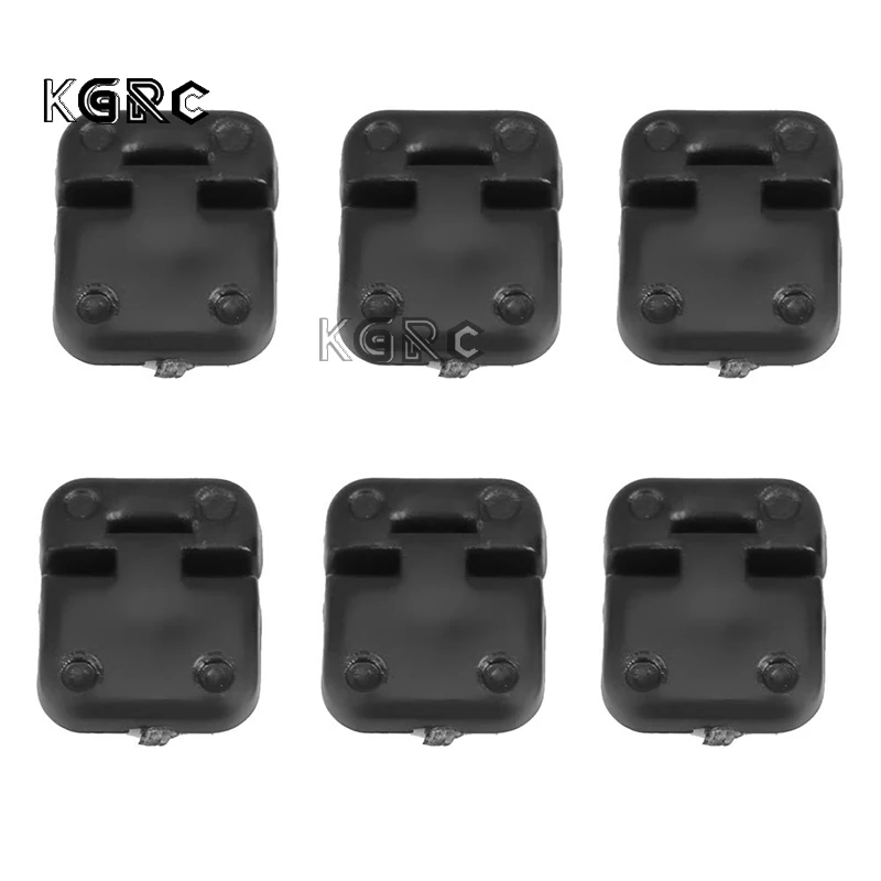 10pcs Black Plastic Simulation Door Hinges and Door Handles for TRX4 1/10 RC Crawler Car Upgrade Decoration Parts