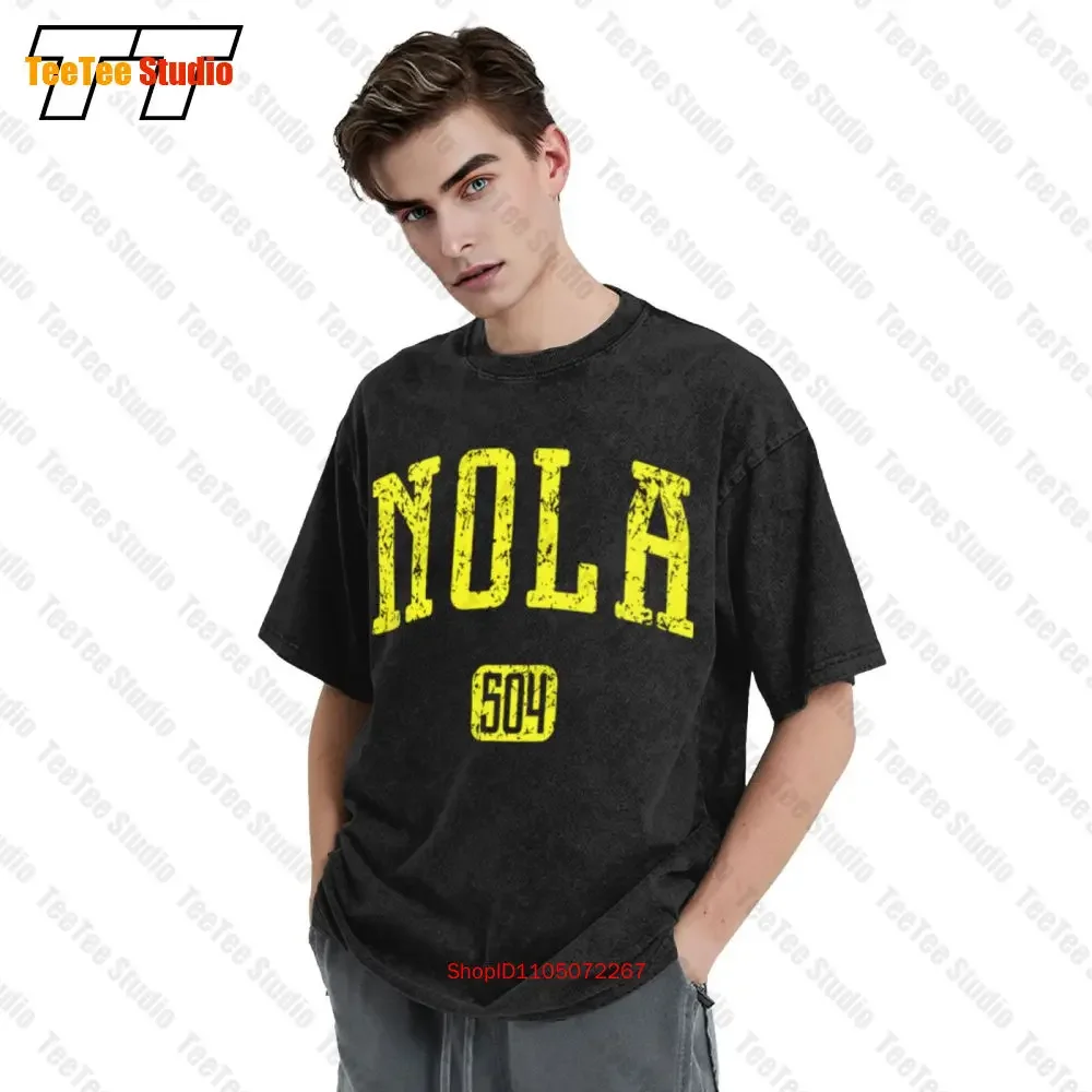 Nola-New Orleans Louisiana Treme Ward Jazz Blues Vintage T-Shirt YKYR  Oversized