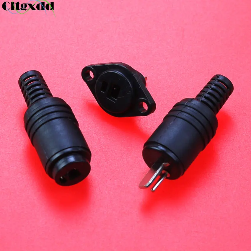 Cltgxdd 1pcs 2 Pin Din Male Plug Female Socket Hifi Loudspeaker Audio Connector For Speaker