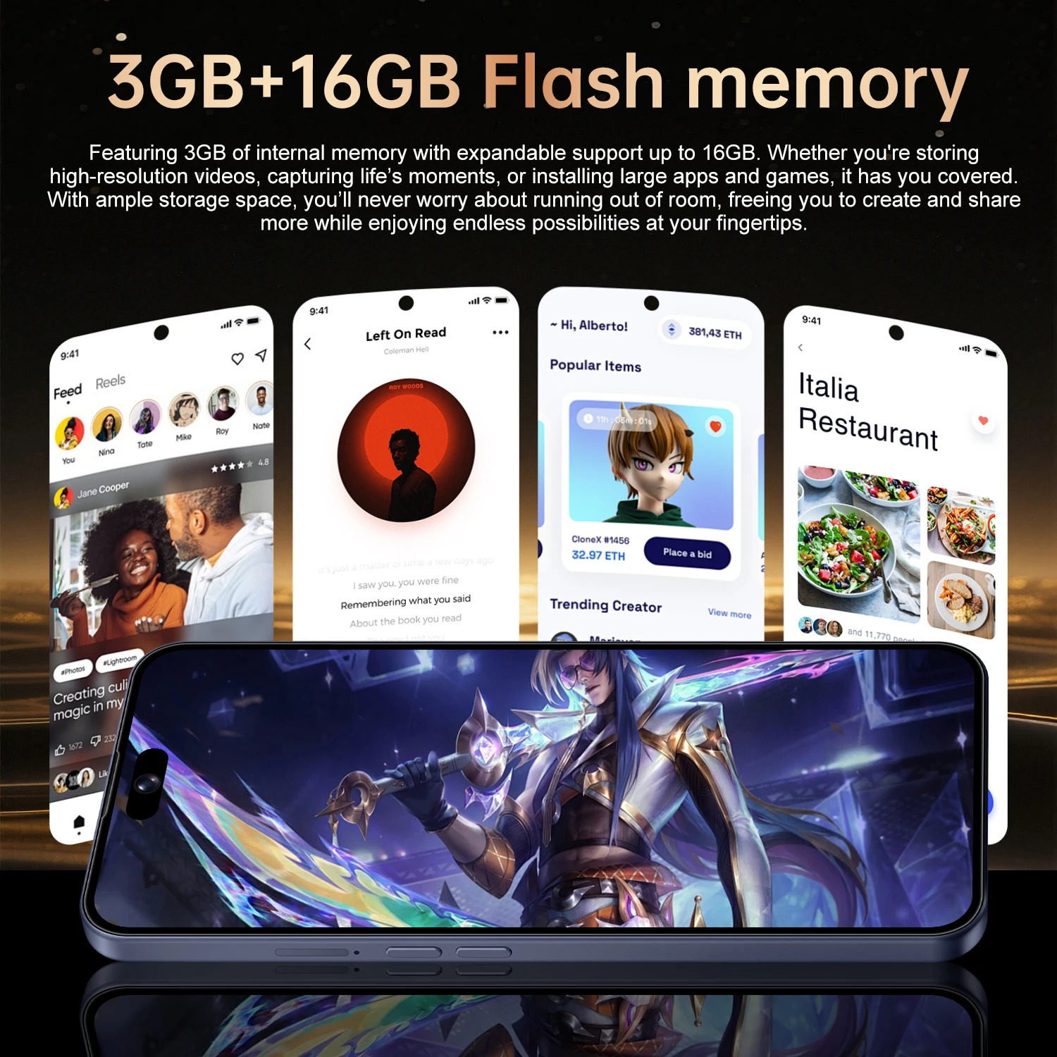IVMI 2026 New 17Pro Max Global Version Smartphone 4G Dual Card Dual 6.7inch 3500mAh Battery 3GB RAM 16GB ROM Mobile Phones