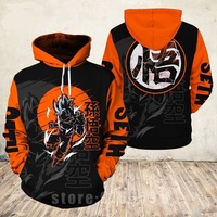 Classic Anime Dragon Ball Son Goku Saiyan Kakarotto Cosplay Hoodies 3D Print Sweatshirt Unisex Pullover Jacket Coat Sportswear
