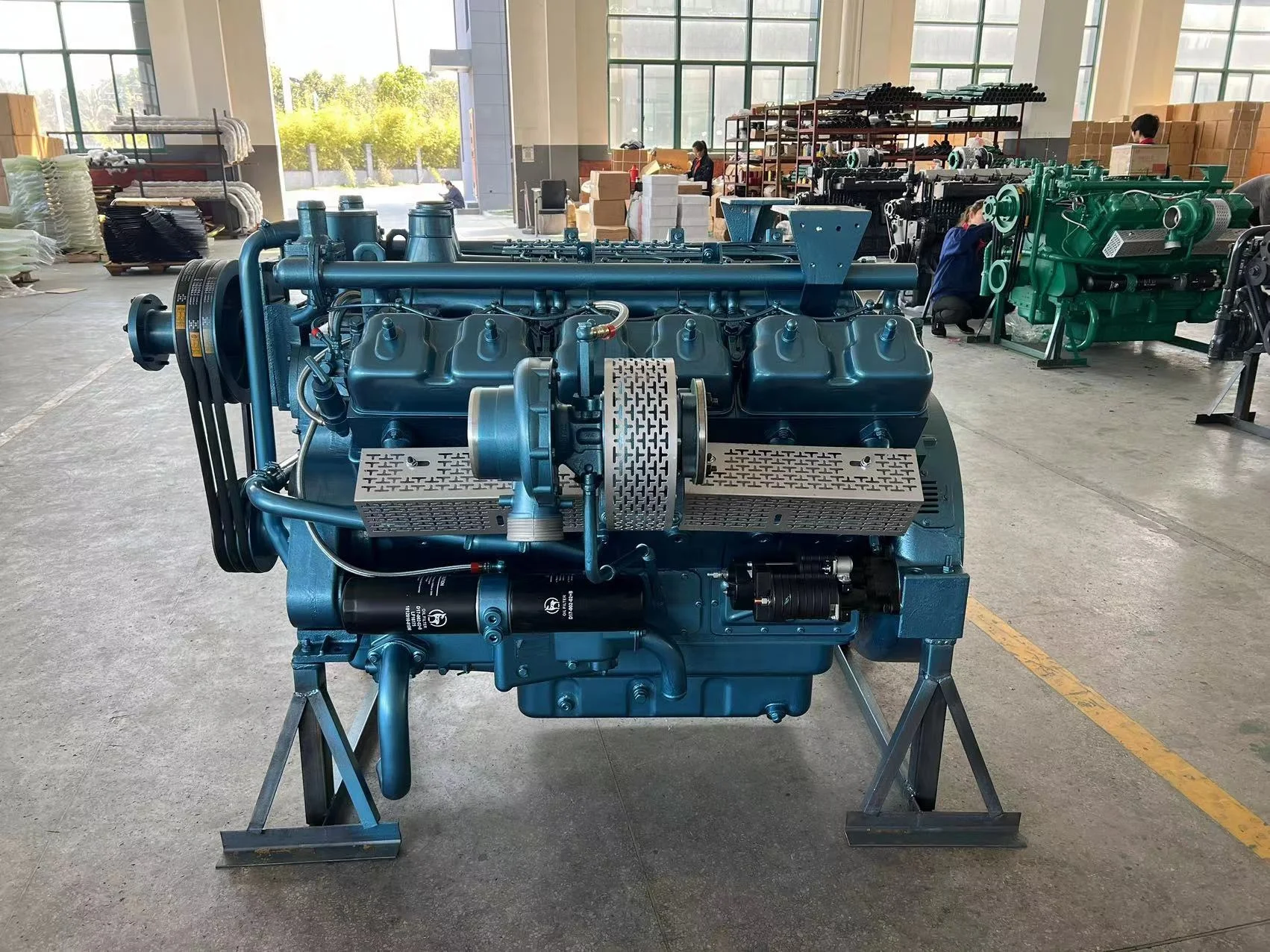 500KW 625KVA 50Hz 3-phase 1500RPM Inline 6 Cylinder Water Cooled 380V G-drive diesel Engine Assembly for Emergency Backup Power